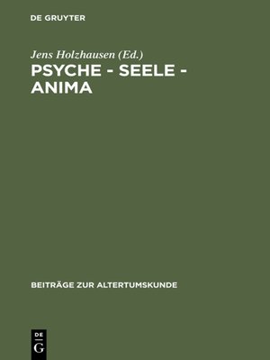 cover image of Psyche--Seele--anima